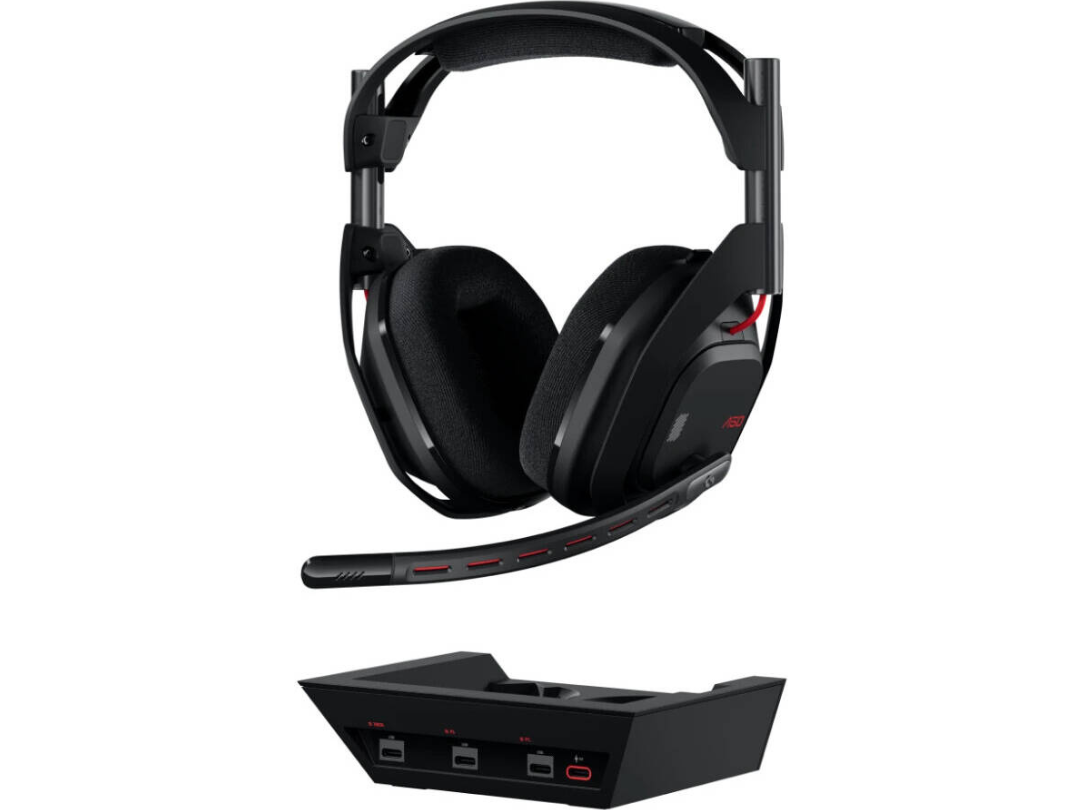 Logitech Astro A50 LIGHTSPEED Wireless Gaming Headset + Base Station (Gen 5), PRO-G GRAPHENE, Switch Between 3 Systems, USB-C to Xbox, PS5, PC/Mac or Nintendo Switch, Bluetooth, Black | 939-002224 Logitech Astro A50 LIGHTSPEED Wireless Gaming Headset + Base Station (Gen 5), PRO-G GRAPHENE, Switch Between 3 Systems, USB-C to Xbox, PS5, PC/Mac or Nintendo Switch, Bluetooth, Black | 939-002224